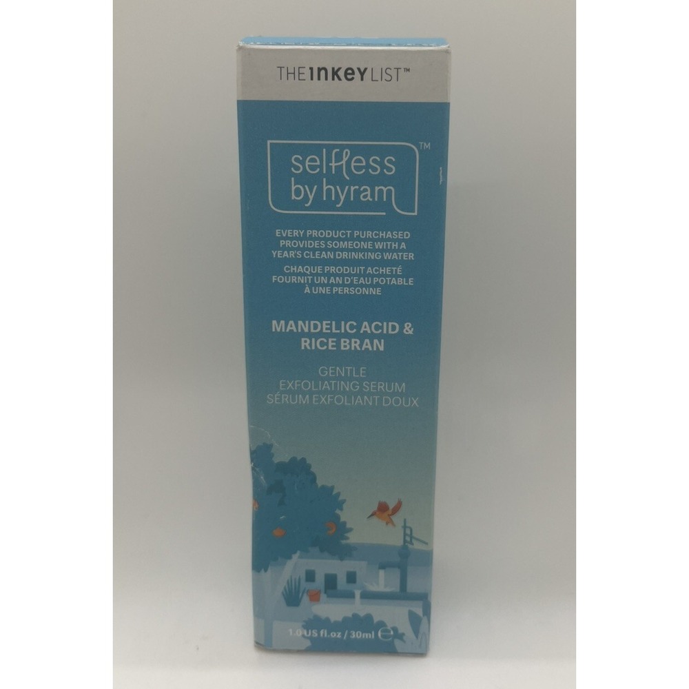 Selfless by Hyram Mandelic Acid & Rice Bran Gentle Exfoliating Serum 1 fl oz NEW